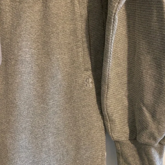 Sweaty Betty Nestle Up Sweat Set 1/4 Zip Pullover Taper Trouser Grey $228 - Picture 7 of 13